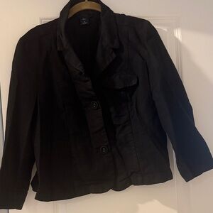 Uniqlo Women's Classic Black Cotton Blazer